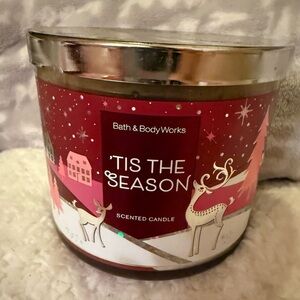 Bath & Body Works Unused Tis the Season 3-Wick Candle Holiday Collection